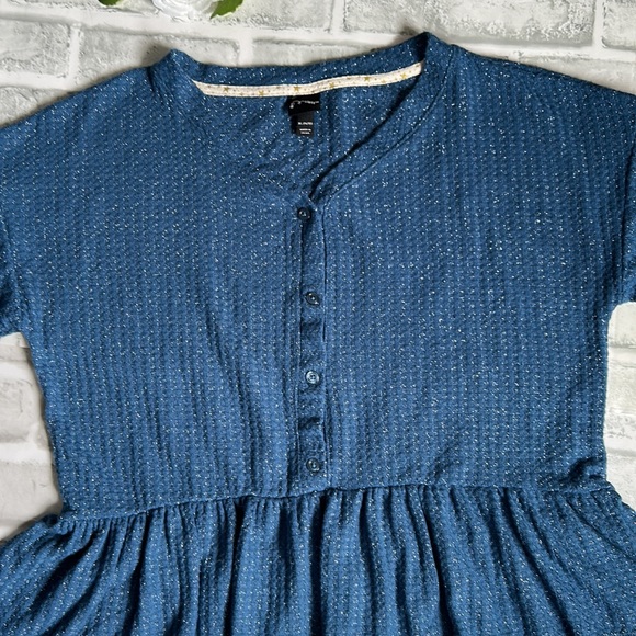 ART CLASS | GIRL'S HENLEY PEPLUM TOP - Picture 5 of 7